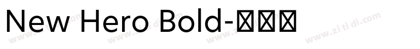 New Hero Bold字体转换